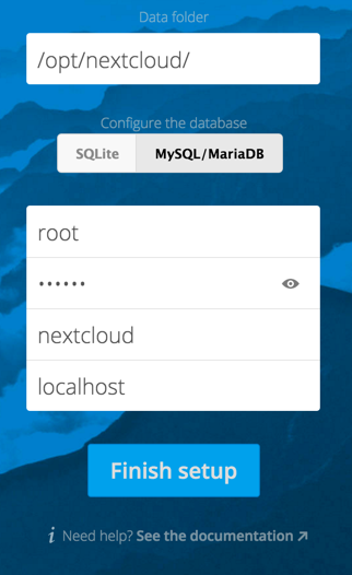 installation wizard with all options exposed